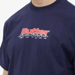 Butter Goods Running Logo Tee -Butter Goods 11 07 2022 JB BGQ2220018 NVY 5 1