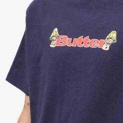Butter Goods Shrooms Logo Tee -Butter Goods 11 07 2022 SI BGQ2220150 NVY 5 1