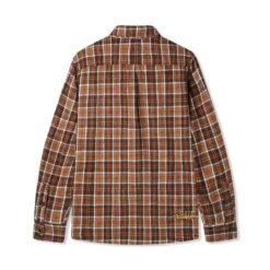 Caterpillar Flannel Shirt, Brown / Orange -Butter Goods CaterpillarFlannelShirtBrown Orange2