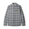 Caterpillar Flannel Shirt, Grey / Slate -Butter Goods CaterpillarFlannelShirtGrey Slate1