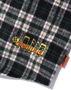 Caterpillar Flannel Shirt, Navy / Forest -Butter Goods CaterpillarFlannelShirtNavy Forest4