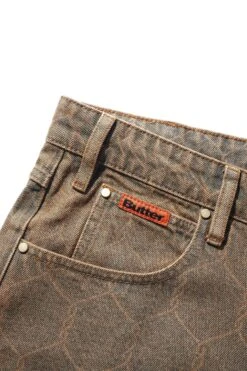 Chain Link Denim Jeans, Washed Brown -Butter Goods ChainLinkDenimJeansWashedBrown3