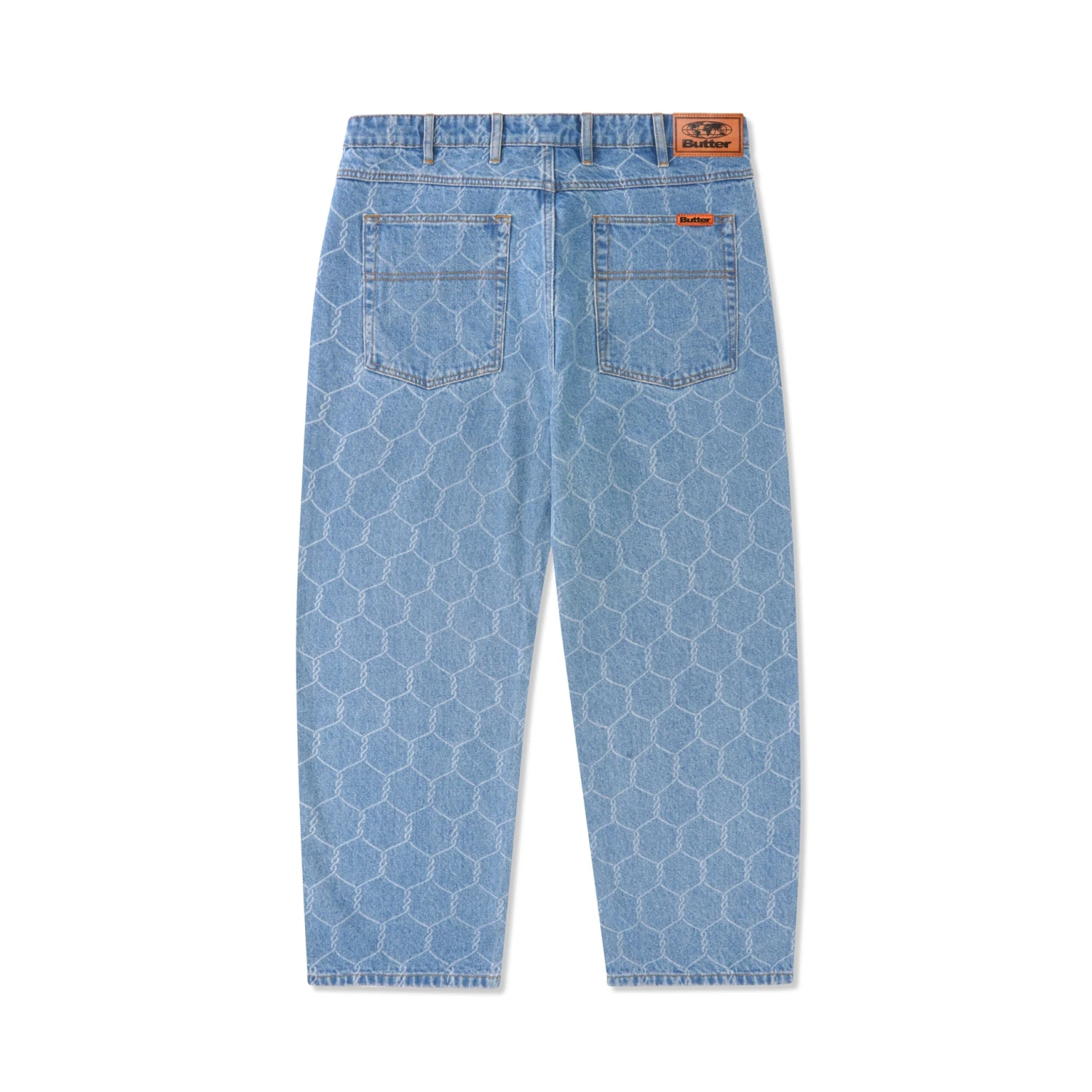 Chain Link Denim Jeans, Washed Indigo 4 Chain Link Denim Jeans, Washed Indigo - Image 2