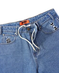 Critter Denim Jeans, Washed Indigo -Butter Goods CritterDenimJeansWashedIndigo4