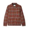 Dougie Plaid Overshirt, Rust / Black / White 1 Dougie Plaid Overshirt, Rust / Black / White -Butter Goods DougiePlaidOvershirt1