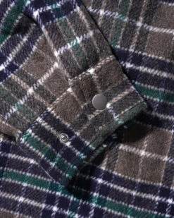 Grove Plaid Overshirt, Grey / Navy / Forest -Butter Goods GrovePlaidOvershirtGrey Navy Forest4