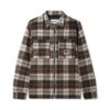 Grove Plaid Overshirt, Natural / Midnight / Red -Butter Goods GrovePlaidOvershirtNatural Midnight Red1