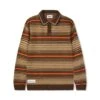 Stripe Knitted Shirt, Oat / Brown / Orange -Butter Goods StripeKnittedShirtOat Brown Orange1