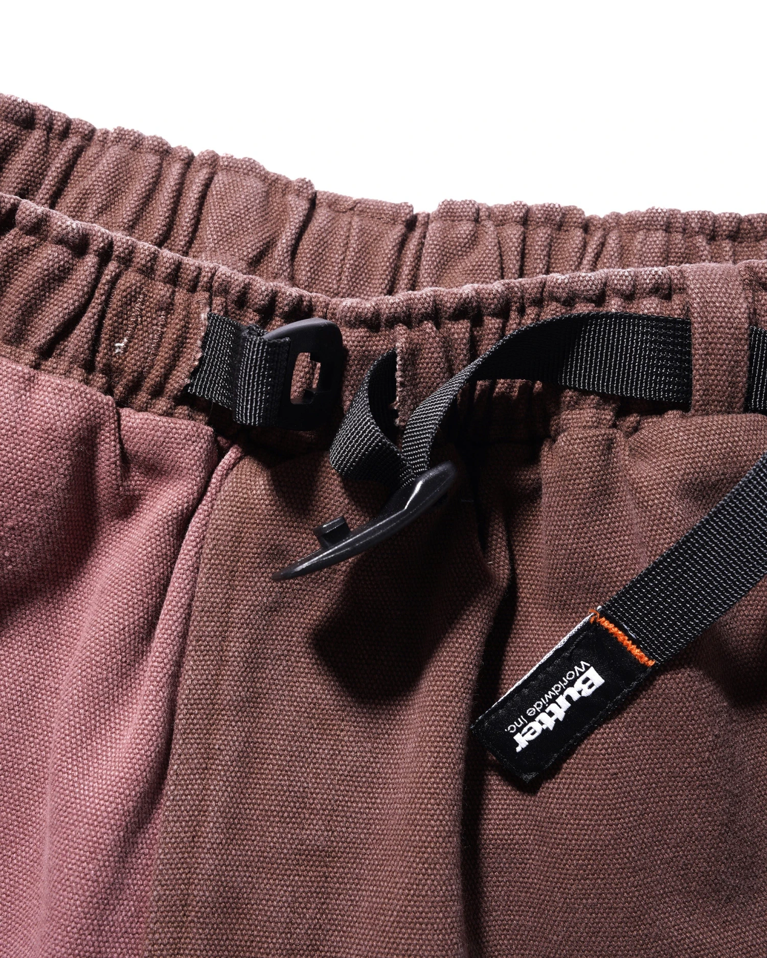Washed Canvas Patchwork Pants, Washed Burgundy 6 Washed Canvas Patchwork Pants, Washed Burgundy - Image 4