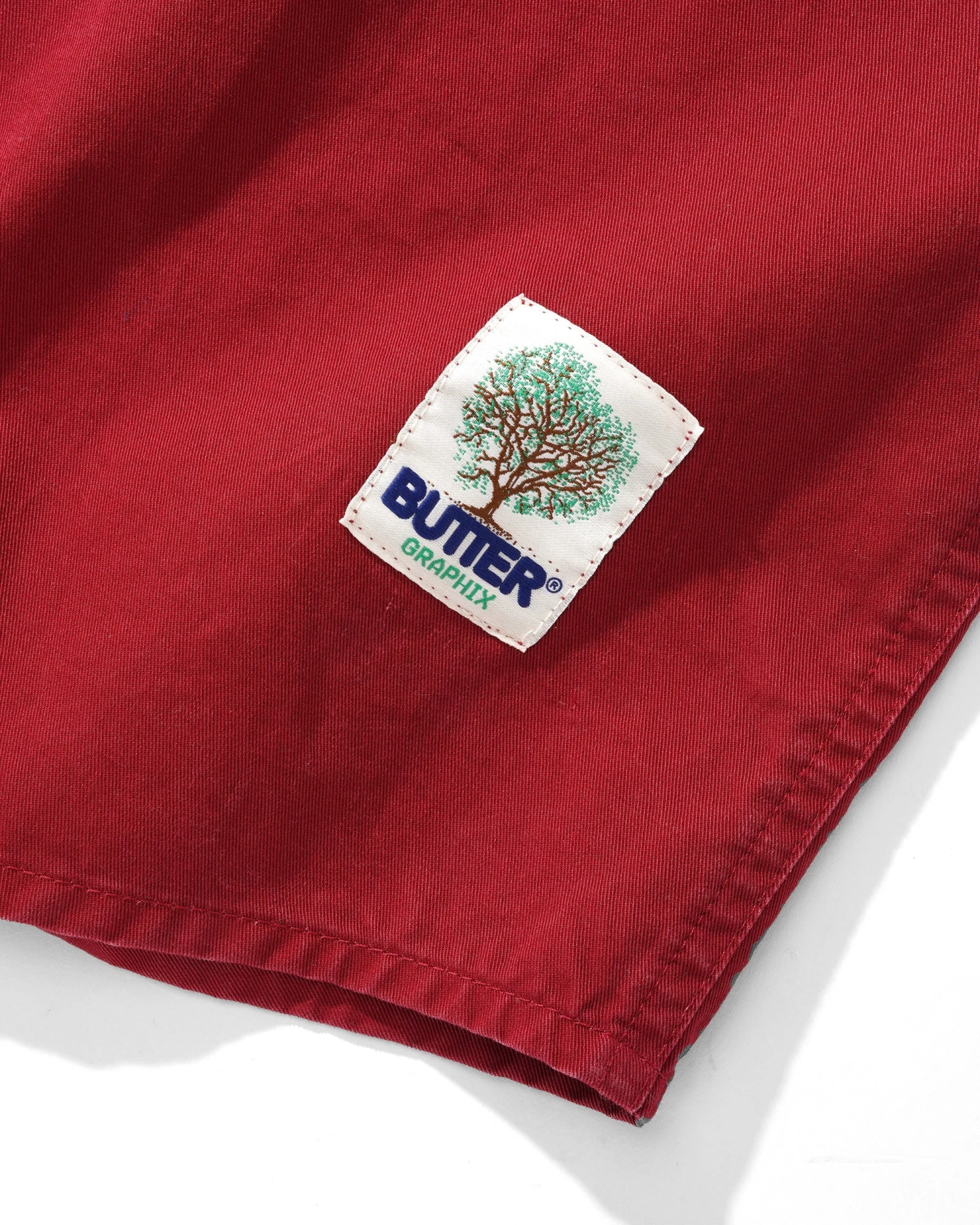 Washed Pocket L/S Shirt, Burnt Red 4 Washed Pocket L/S Shirt, Burnt Red - Image 2