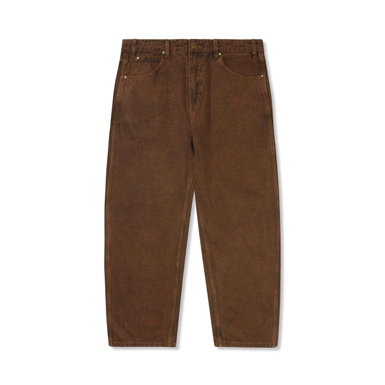 Web Denim Jeans, Brown 3 Web Denim Jeans, Brown
