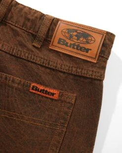 Web Denim Jeans, Brown 8 Web Denim Jeans, Brown -Butter Goods WebDenimJeansBrown3