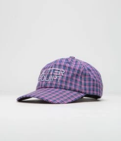 Butter Goods Equipt Plaid Cap - Navy / Pink