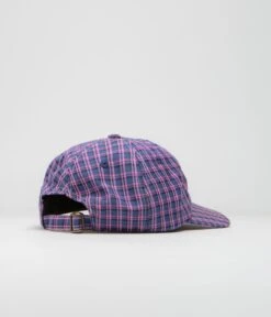 Butter Goods Equipt Plaid Cap - Navy / Pink -Butter Goods butter goods equipt plaid cap navy pink 3