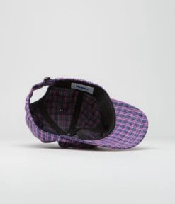 Butter Goods Equipt Plaid Cap - Navy / Pink -Butter Goods butter goods equipt plaid cap navy pink 4