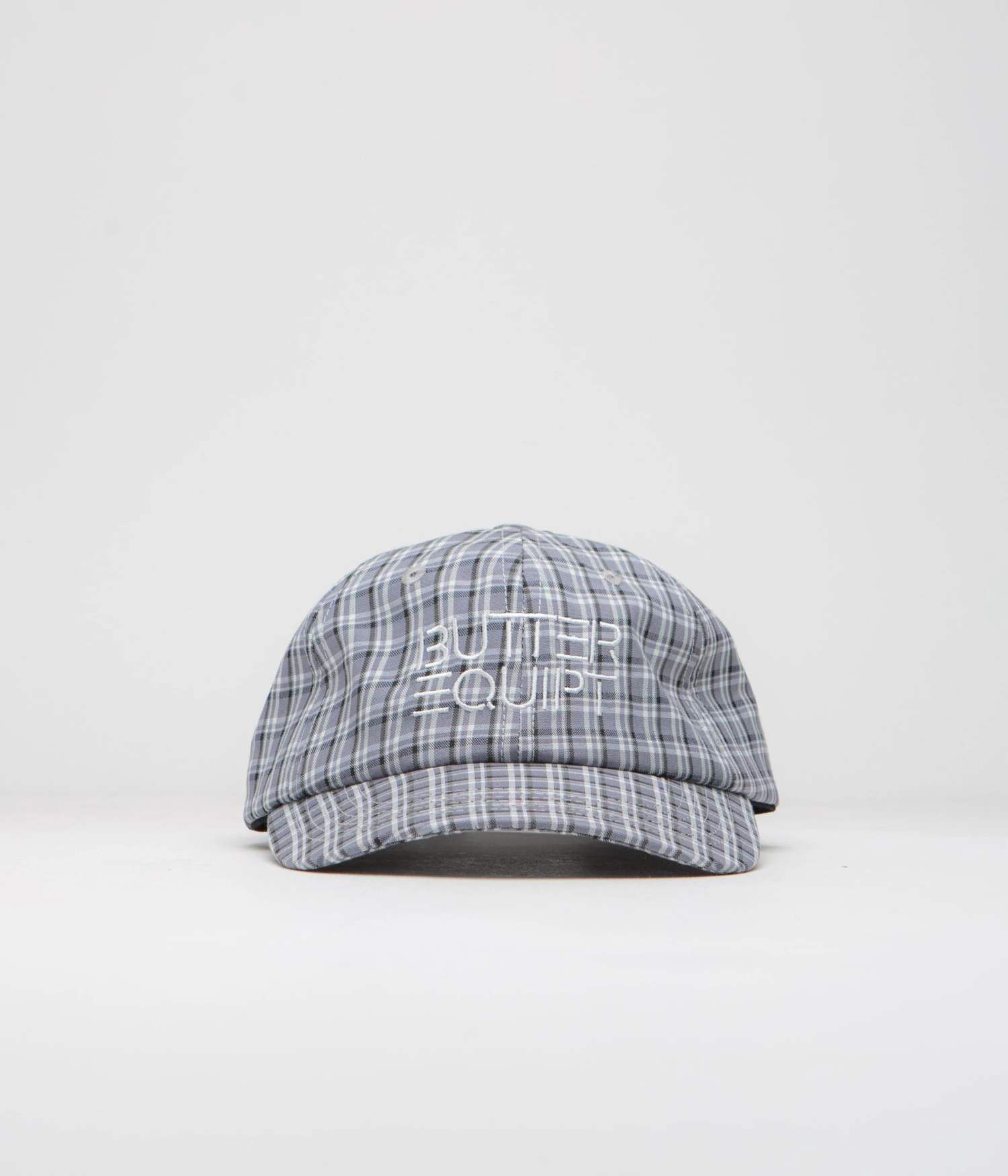 Butter Goods Equipt Plaid Cap - Stone / Black 4 Butter Goods Equipt Plaid Cap - Stone / Black - Image 2