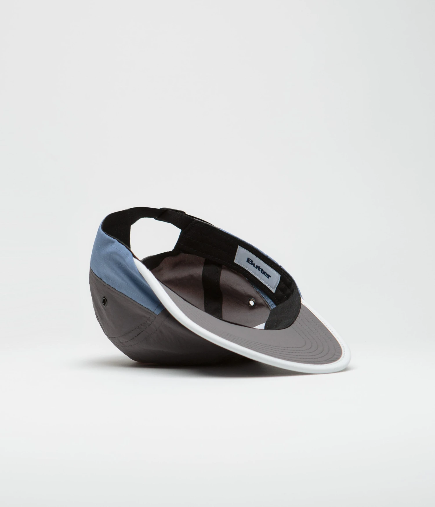 Butter Goods Ripstop Trail 5 Panel Cap - Slate / Steel 6 Butter Goods Ripstop Trail 5 Panel Cap - Slate / Steel - Image 4