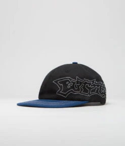 Butter Goods Yard Cap - Black / Royal Blue